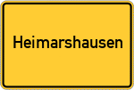 Place name sign Heimarshausen