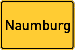 Place name sign Naumburg