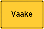Place name sign Vaake