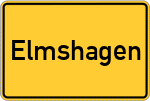 Place name sign Elmshagen