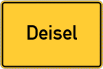 Place name sign Deisel