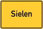 Place name sign Sielen