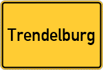 Place name sign Trendelburg