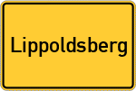Place name sign Lippoldsberg