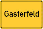 Place name sign Gasterfeld