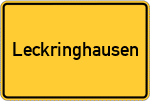 Place name sign Leckringhausen