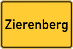 Place name sign Zierenberg