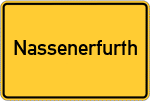 Place name sign Nassenerfurth
