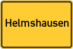 Place name sign Helmshausen