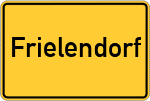 Place name sign Frielendorf