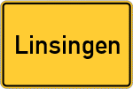 Place name sign Linsingen