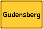 Place name sign Gudensberg