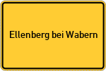 Place name sign Ellenberg bei Wabern, Hessen