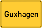 Place name sign Guxhagen