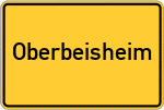 Place name sign Oberbeisheim