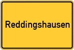 Place name sign Reddingshausen