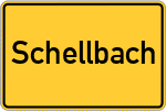 Place name sign Schellbach