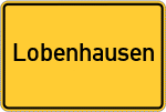 Place name sign Lobenhausen