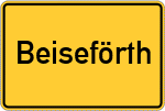 Place name sign Beiseförth