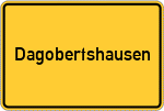 Place name sign Dagobertshausen, Kreis Melsungen