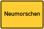 Place name sign Neumorschen