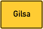 Place name sign Gilsa