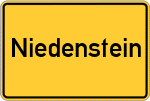 Place name sign Niedenstein