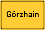 Place name sign Görzhain