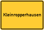 Place name sign Kleinropperhausen