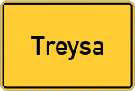 Place name sign Treysa