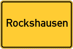 Place name sign Rockshausen