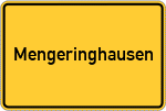 Place name sign Mengeringhausen
