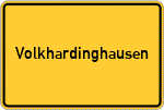 Place name sign Volkhardinghausen