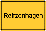 Place name sign Reitzenhagen
