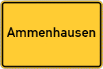 Place name sign Ammenhausen
