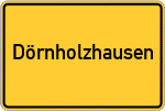 Place name sign Dörnholzhausen