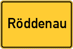 Place name sign Röddenau