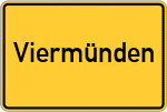 Place name sign Viermünden