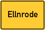 Place name sign Ellnrode