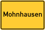 Place name sign Mohnhausen