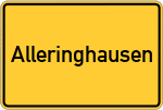 Place name sign Alleringhausen