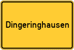 Place name sign Dingeringhausen