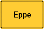 Place name sign Eppe