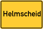 Place name sign Helmscheid