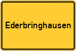 Place name sign Ederbringhausen