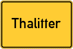 Place name sign Thalitter