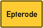 Place name sign Epterode