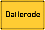 Place name sign Datterode