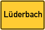 Place name sign Lüderbach