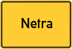Place name sign Netra